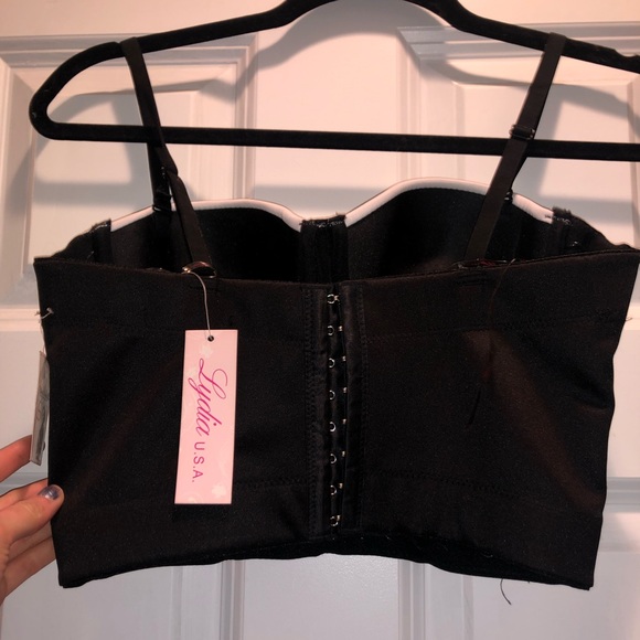 B&W corset crop top - Picture 2 of 6